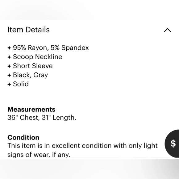 Brenda’s 3/4 sleeve Crochet open back Top M - Picture 3 of 3